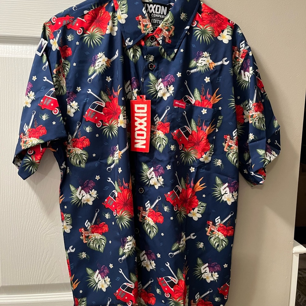 DIXXON Men's Tropical Print Shirt